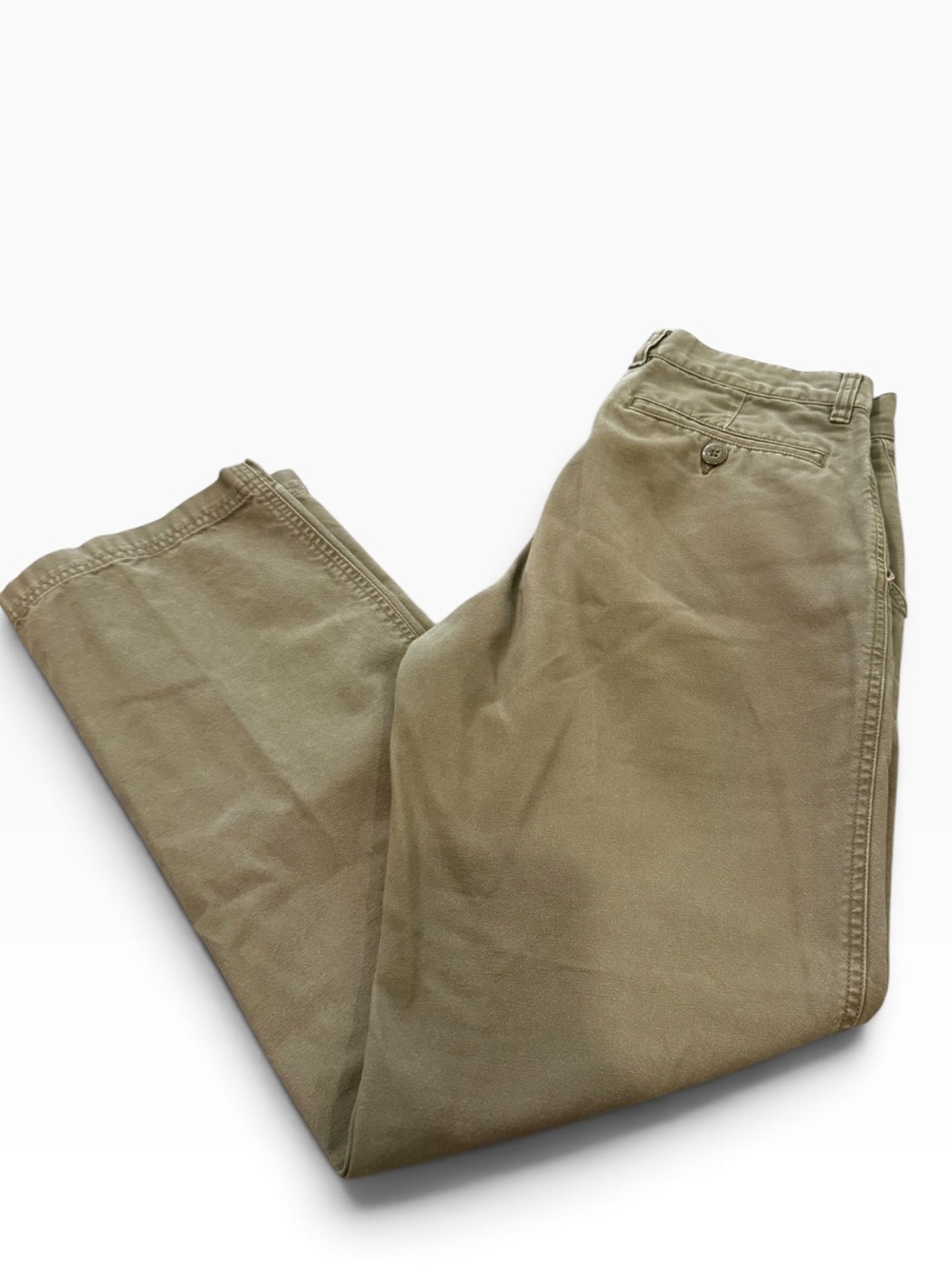 Patagonia Men’s Organic Cotton Pants Size 30 Olive Green Tan Brown Chino Outdoor - Picture 3 of 8